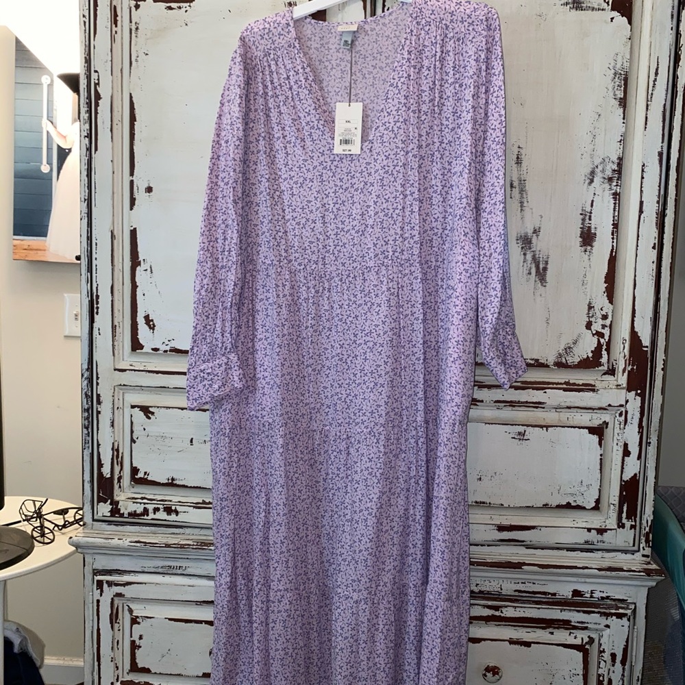 A New Day peasant dress- lavender